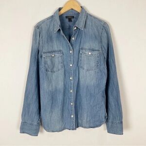 J Crew Western Chambray Shirt